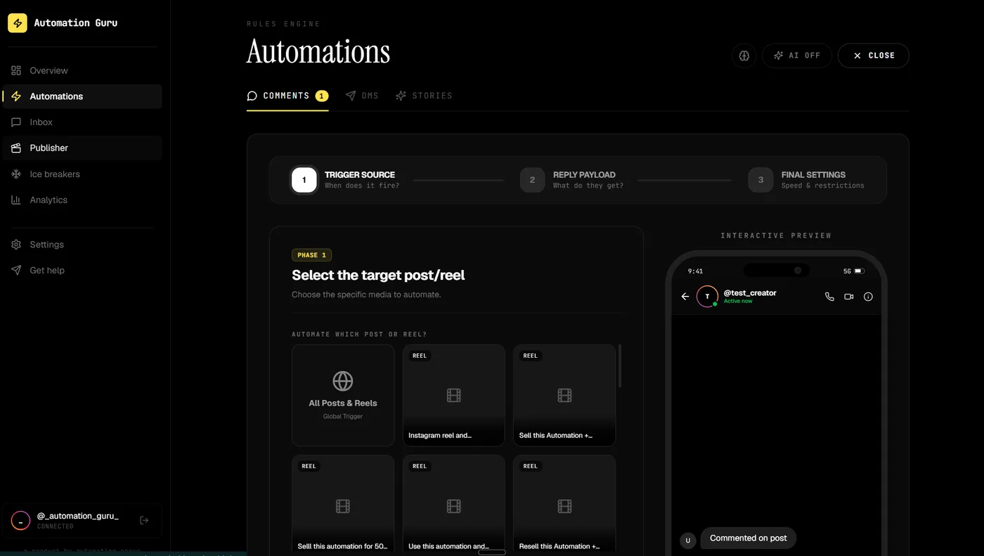 Social Media Automation — Automation system