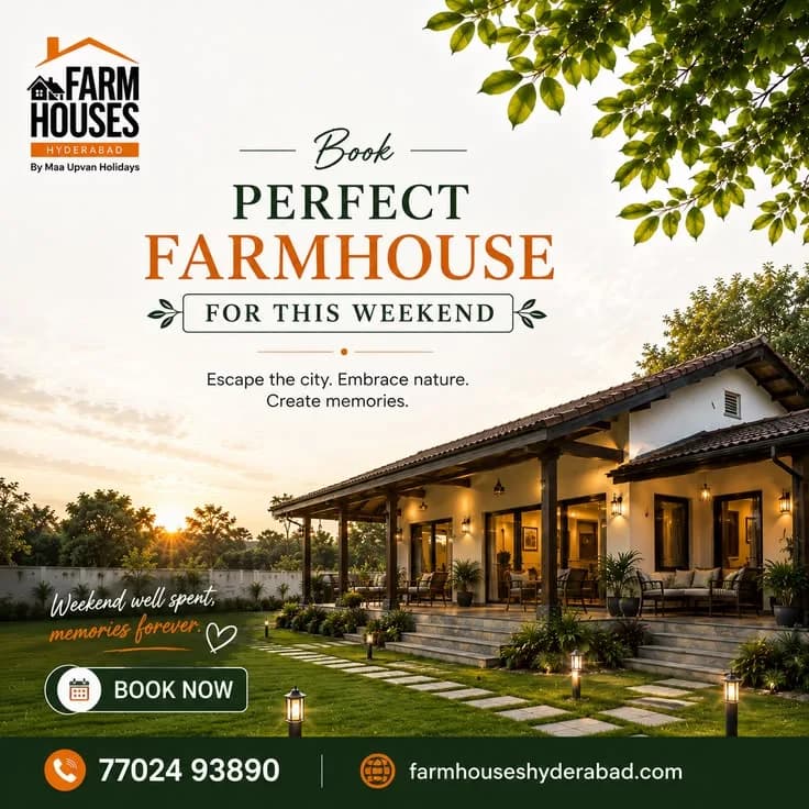 Farmhouses & Stays — Campaign creative