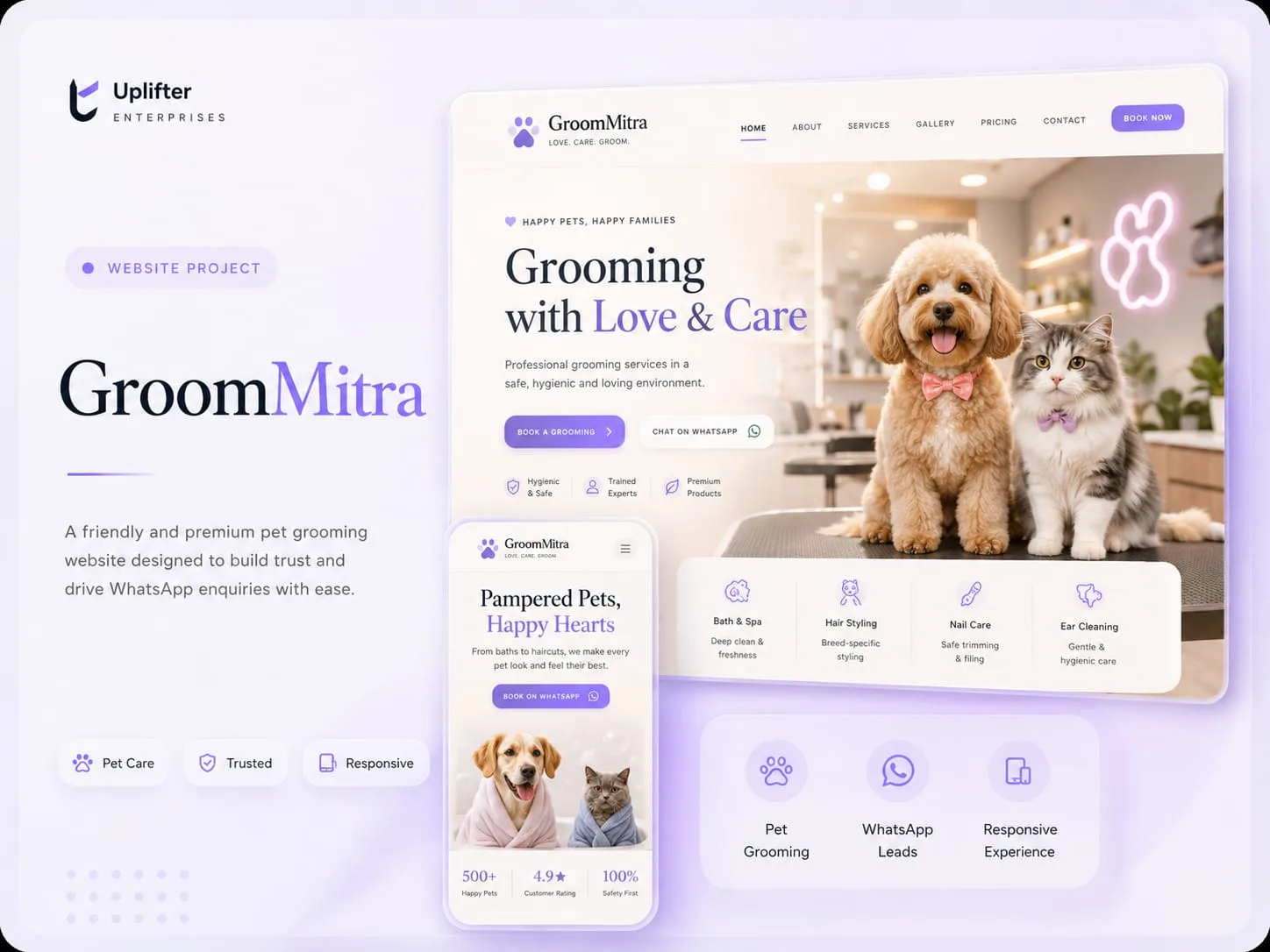 Groom Mitra — Grooming enquiry landing page
