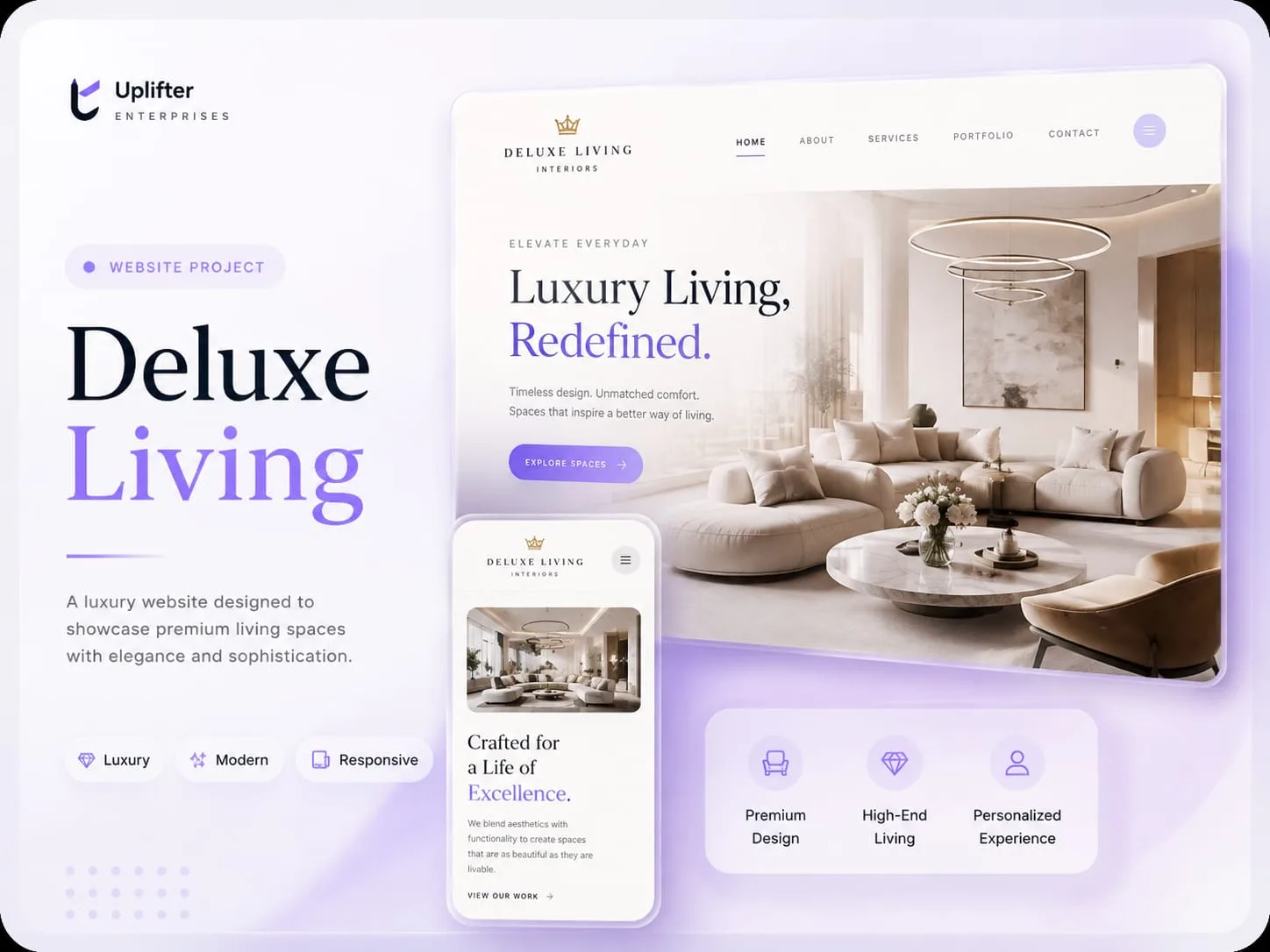 Deluxe Living — Lead generation website