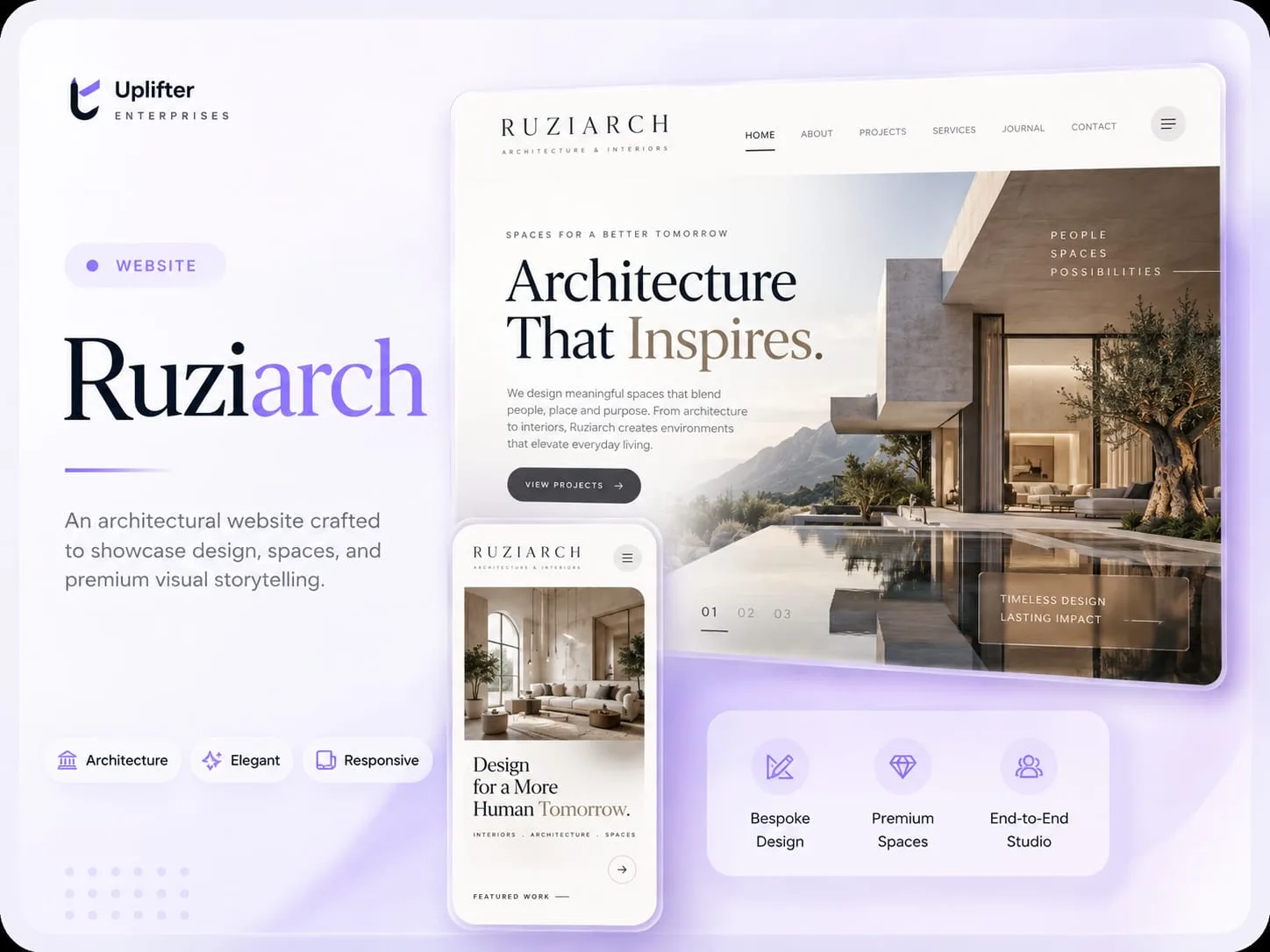 Ruizarch — Architecture studio website